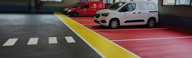 Triflex Workplace employee car park hero shot