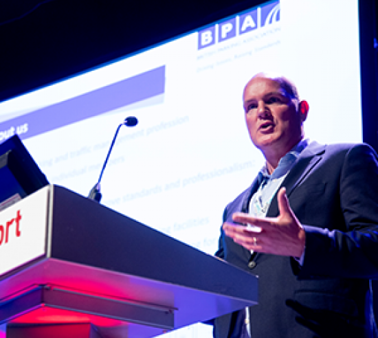Teaser image of Richard Bowyer from Triflex offering cold comfort at the event