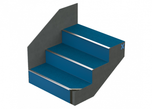 Triflex StairCoat with Quartz Design large grain quartz