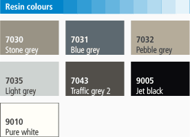 Triflex ProDetail resin colours