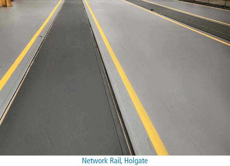 Triflex waterproofing rail page Network Rail Holgate