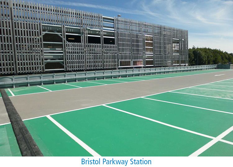 Triflex waterproofing rail page Bristol Parkway image