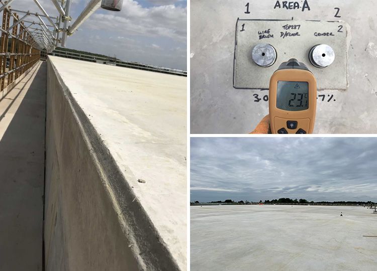 Triflex New Storage Tank Reservoir Roof case study the challenge