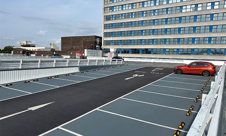The science of PMMA waterproofing for external car park decks - top deck imag