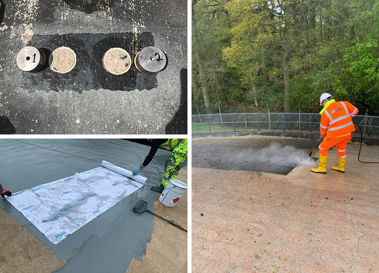 Triflex case study Water storage tank roof refurbishment the solution image