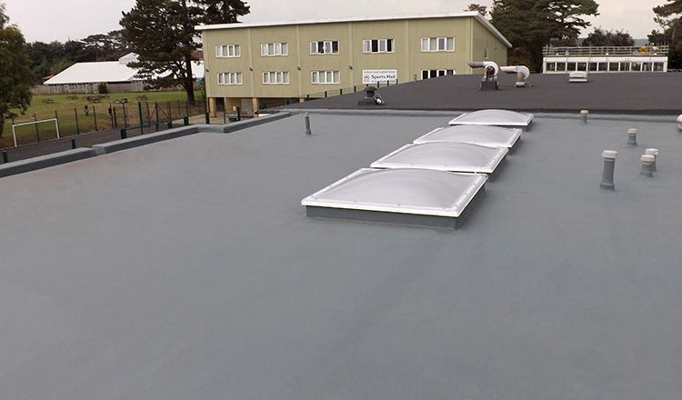 Triflex liquid roofing systems St Simon Stock School