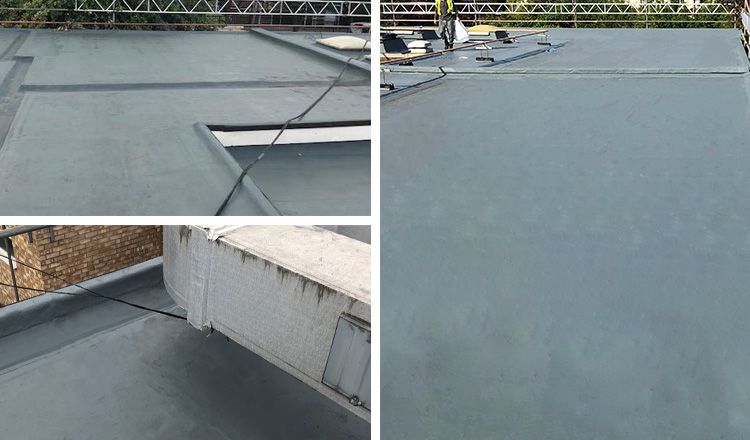 Triflex school liquid roofing systems JFK School