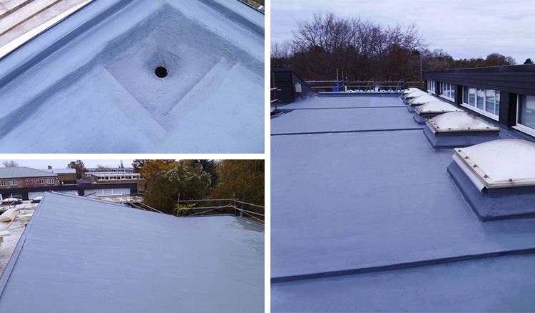 Triflex school liquid roofing systems Rainham School for Girls