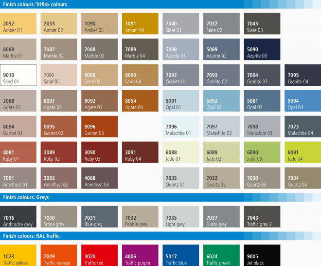 Triflex StairCoat colour card
