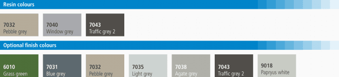 Triflex Towersafe colour card