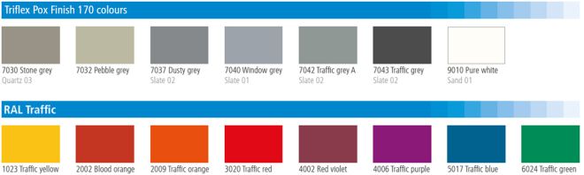 Triflex DeckDefence Epoxy colour card