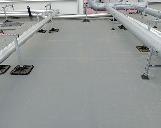 Triflex Flat roof refurbishment and warm roof overlay solutions, tapered insulation image
