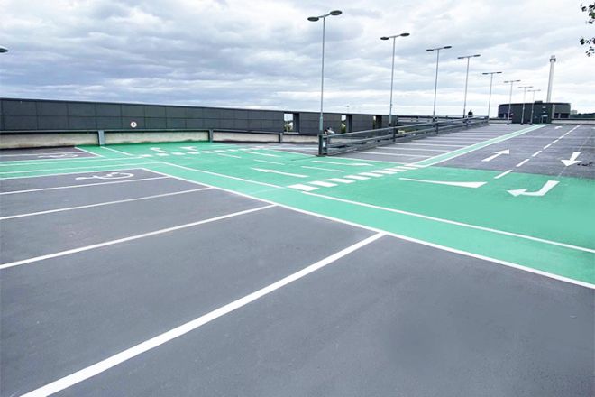 Triflex car park refurbishment Gateshead College image